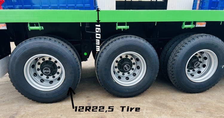 3 Axle 40 Foot Flatbed Semi Trailer Manufacturers for Sale in Tanzania